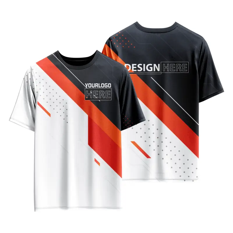 Unisex 100% Polyester T Shirts Sublimation Print Soccer T-Shirt