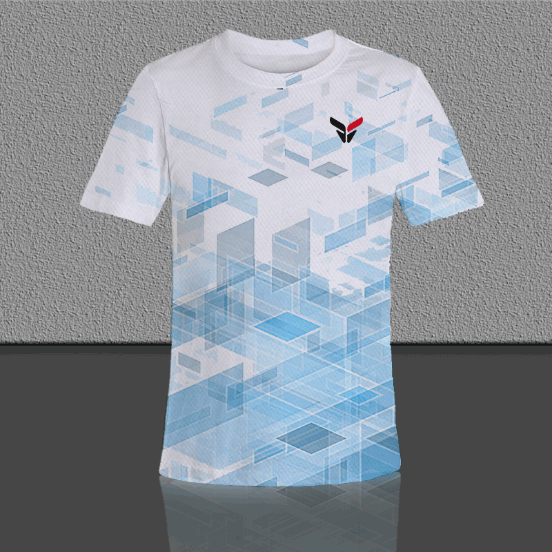 Unisex 100% Polyester T Shirts Sublimation Print Soccer T-Shirt