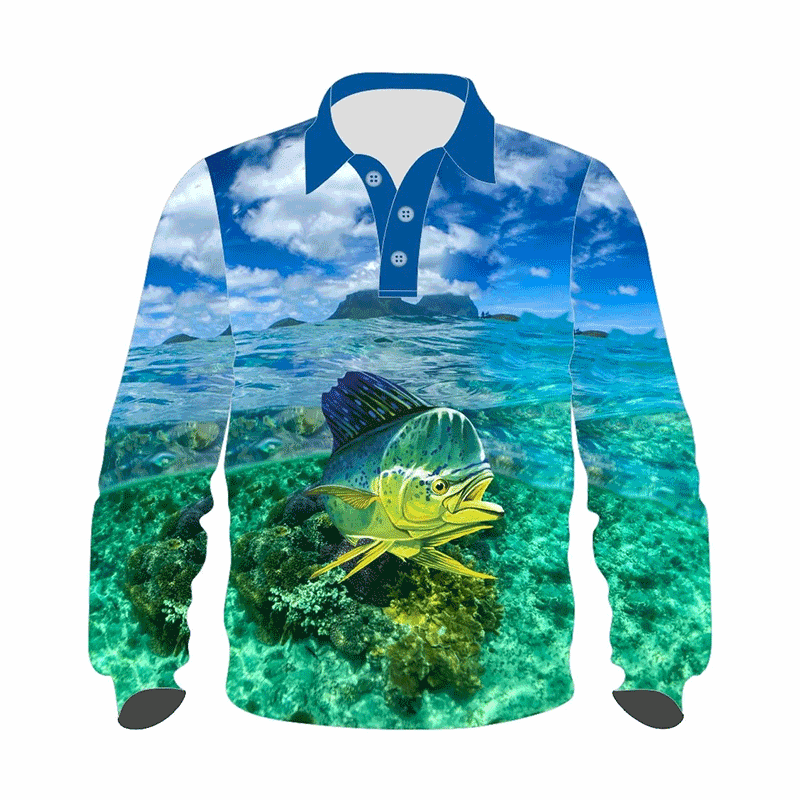 Wholesale High Quality Fishing Jersey Sportswear Sublimation Printing Fishing Shirt