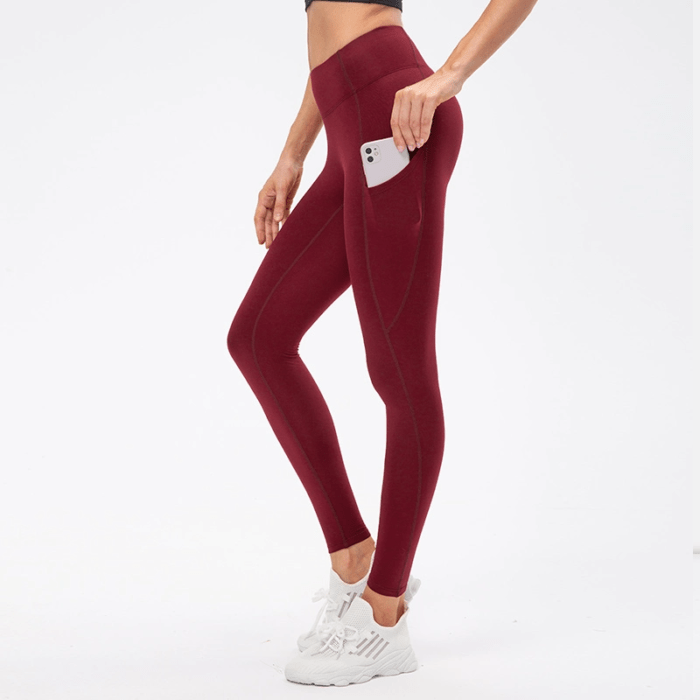 Yoga Pants Fleece Plus Velvet Warm Women Gym Sport 12366 - Image 5